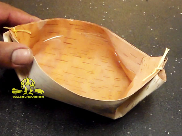  How to: Make Quick Watertight Birch Bark Container  